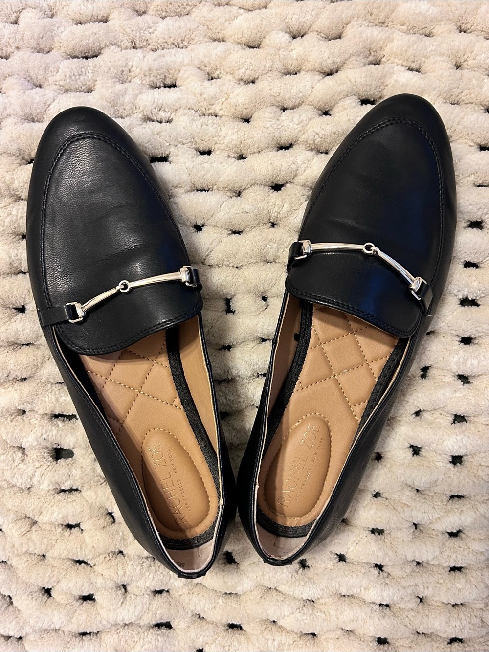 Rachel Zoe Black Leather Loafers - Women’s 8.5